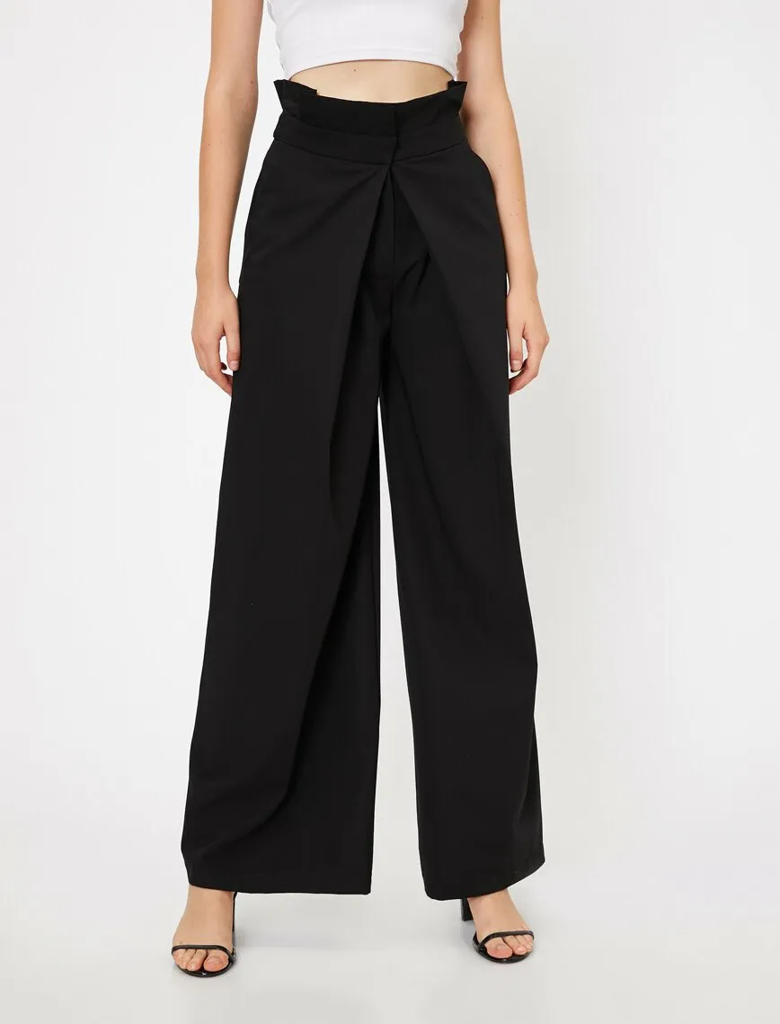 16306 Black High Waist Trousers