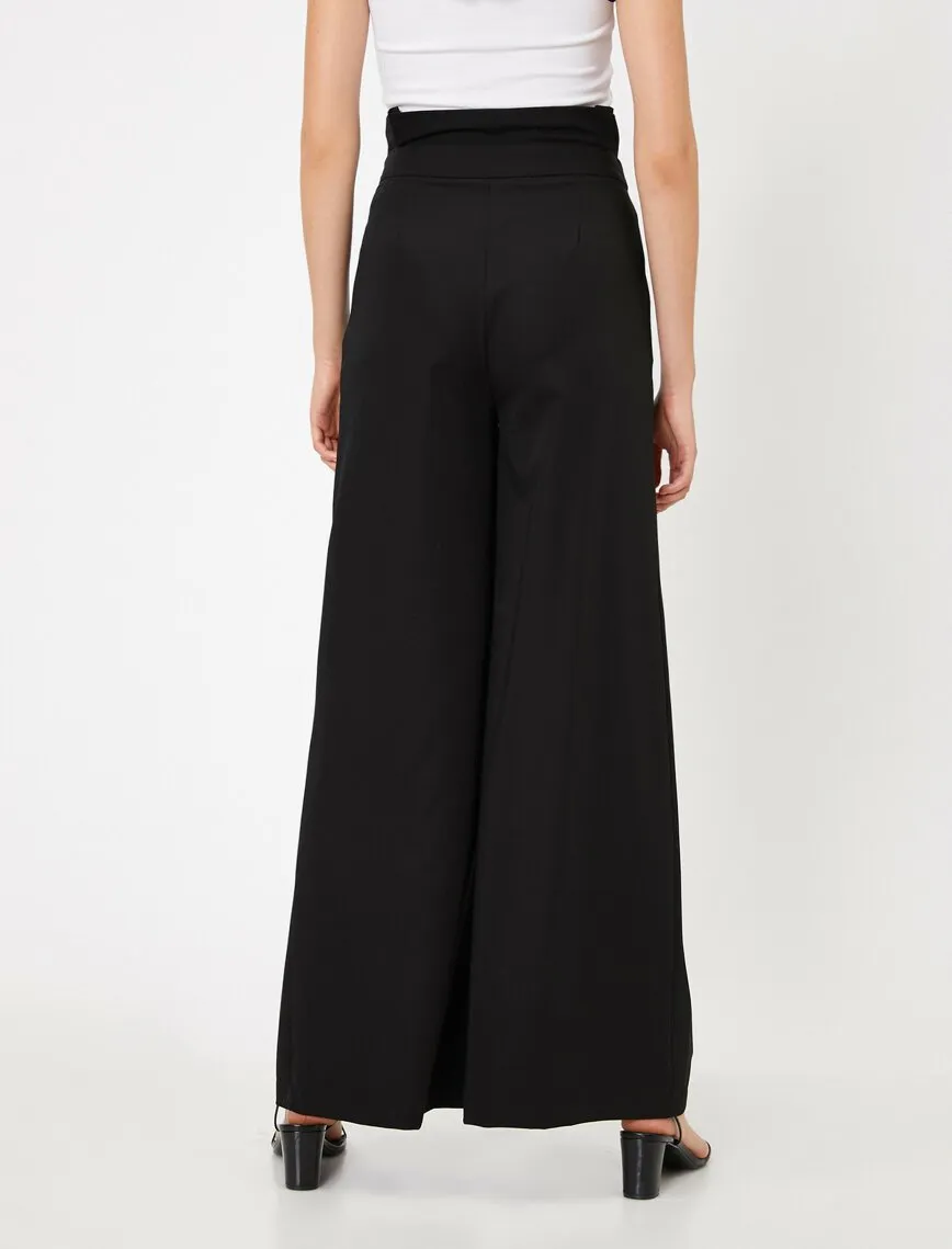 16306 Black High Waist Trousers