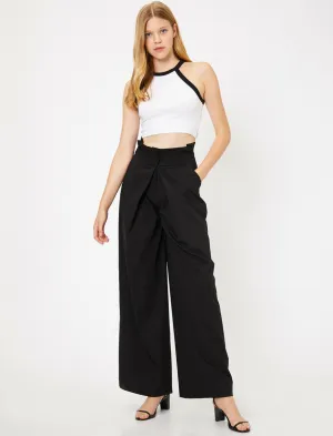 16306 Black High Waist Trousers