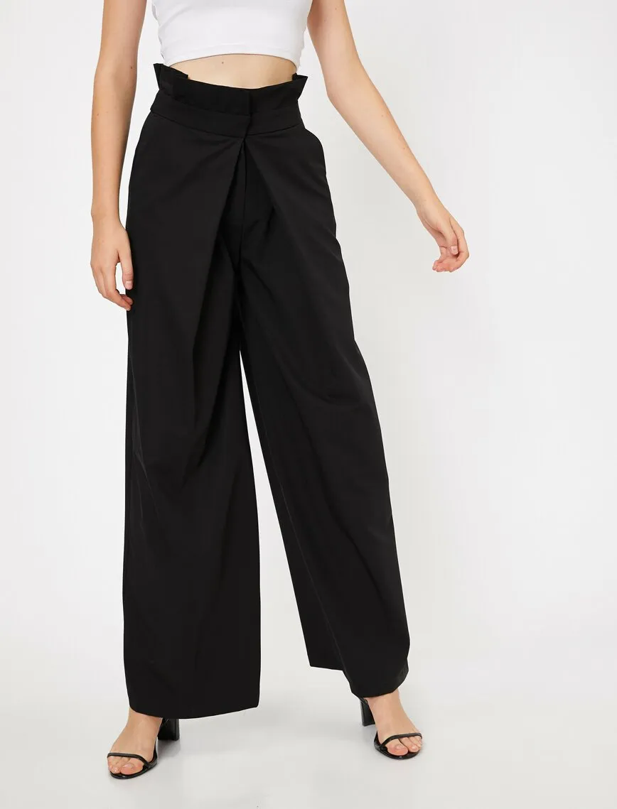 16306 Black High Waist Trousers