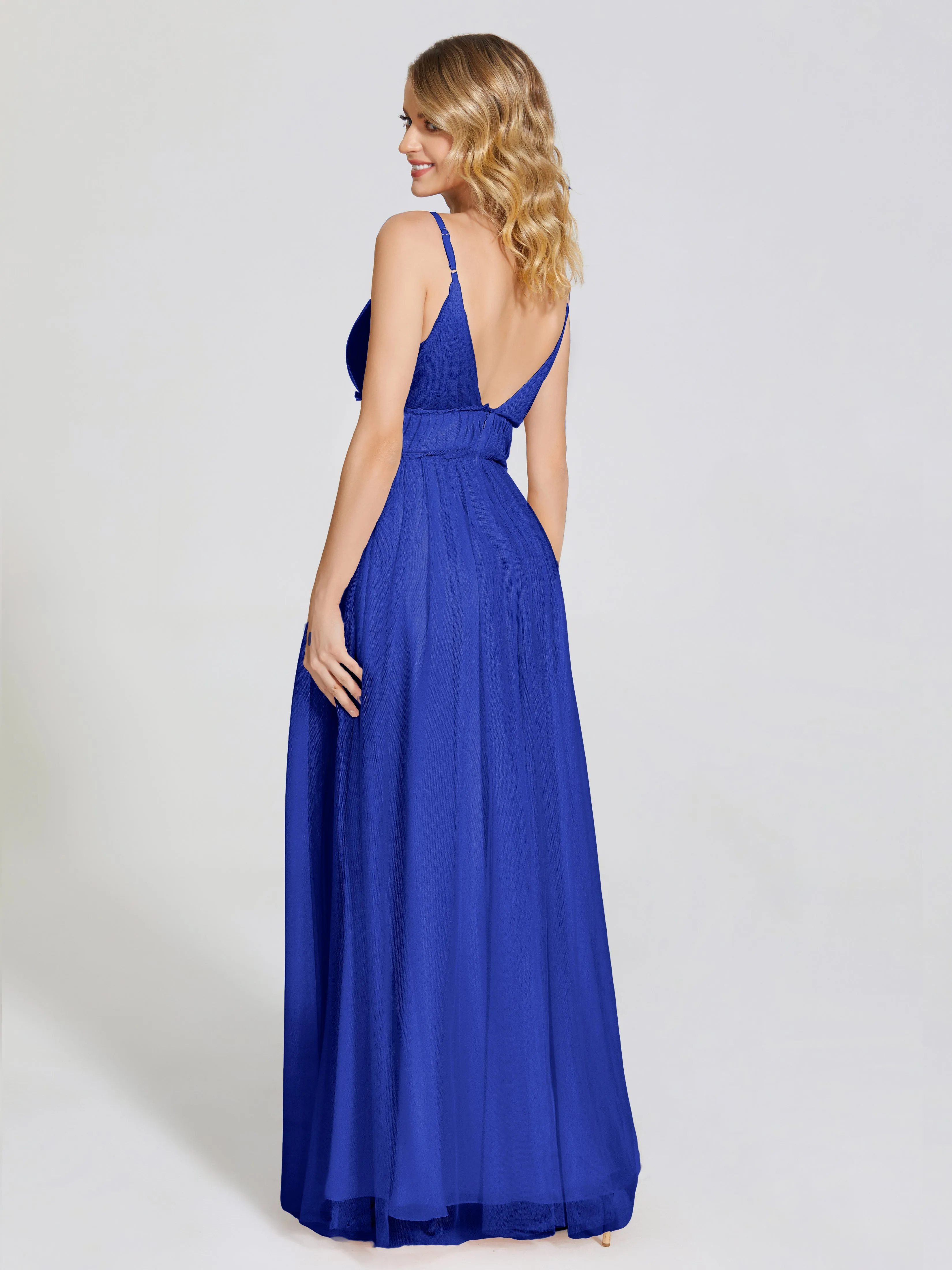 Alayna Elegant Spaghetti Straps Tulle Bridesmaid Dresses
