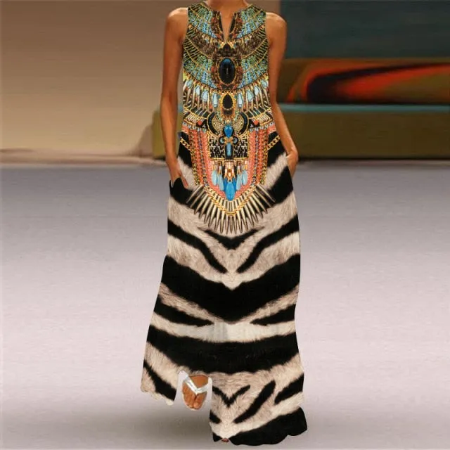 Amy Fashion - Elegant Robe Party Sleeveless Dresses