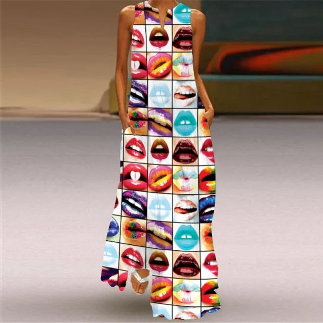 Amy Fashion - Elegant Robe Party Sleeveless Dresses