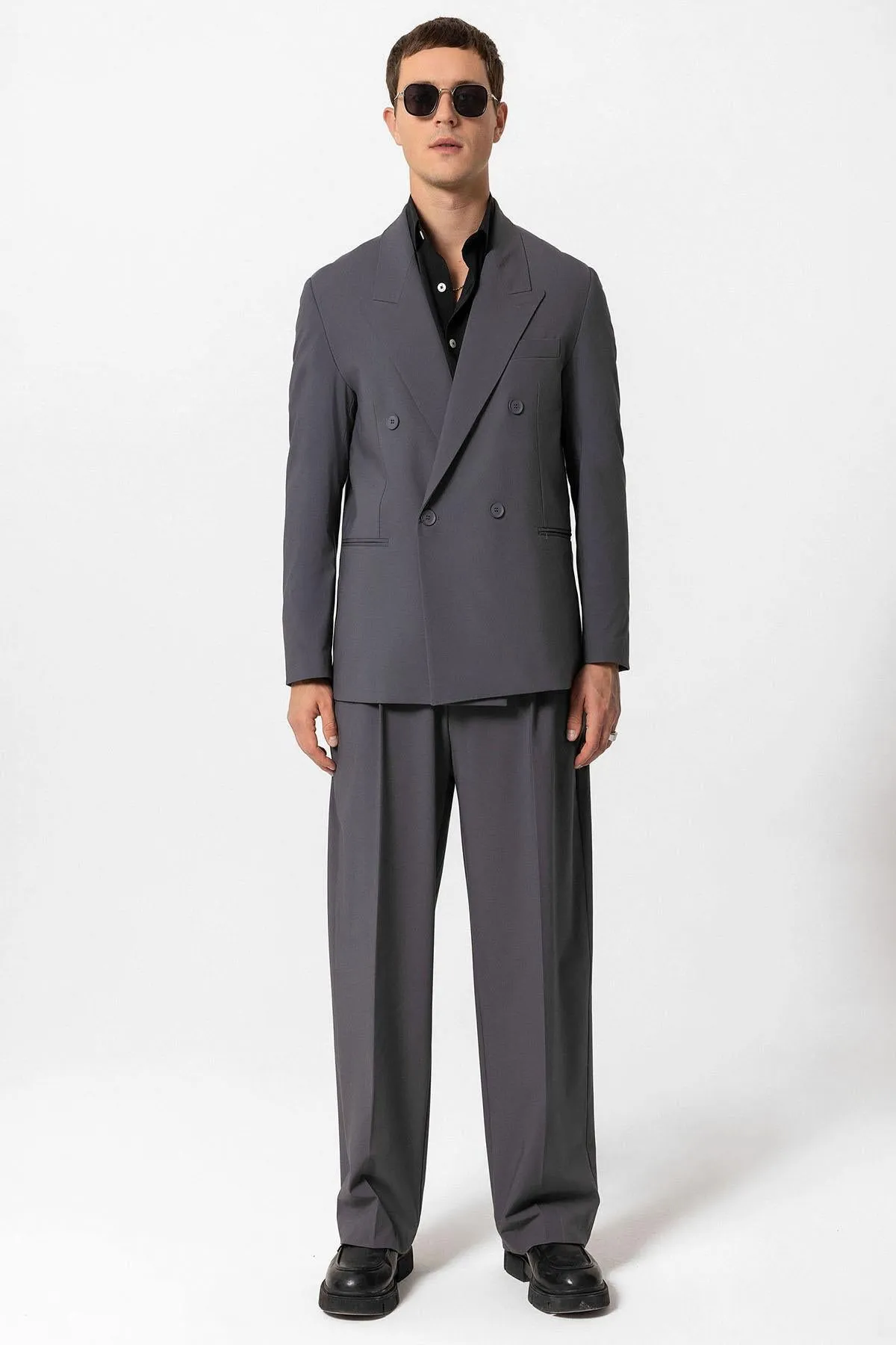 ANT Single Button Double-breasted Men's Blazer Jacket - Bruchsal