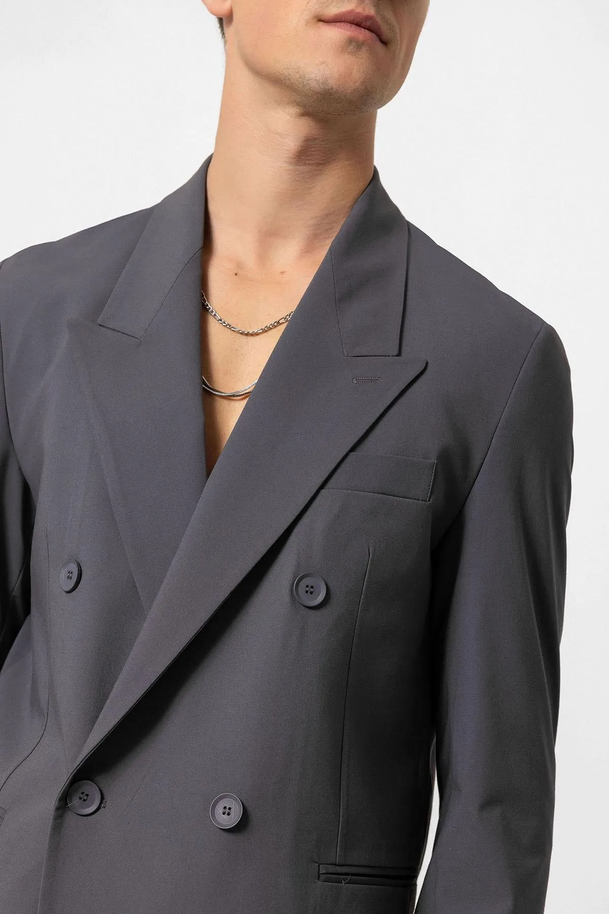 ANT Single Button Double-breasted Men's Blazer Jacket - Bruchsal