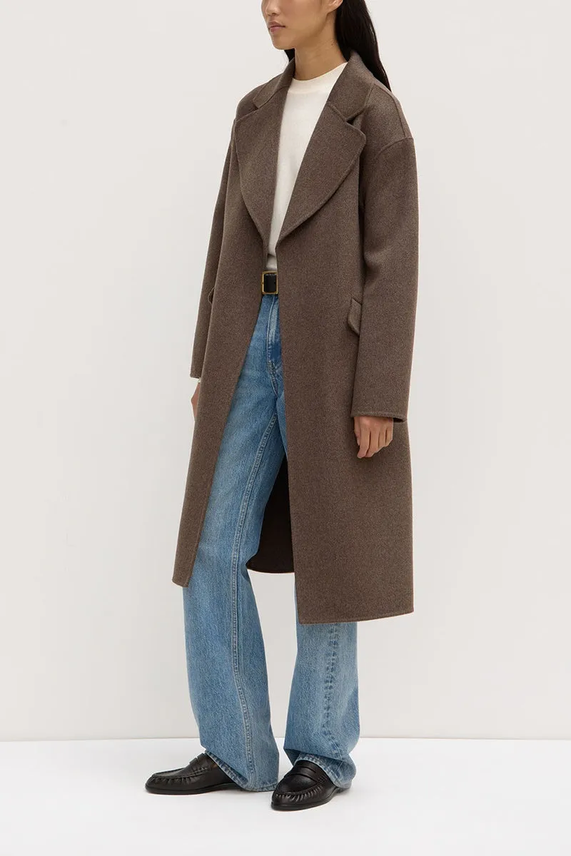 Assembly Label - Sadie Single Breasted Coat - Cocoa Marle