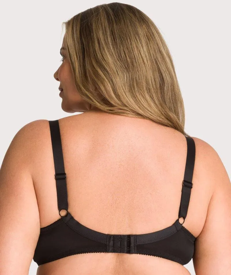 Ava & Audrey Lucille Lace Underwired Full Cup Bra - Black