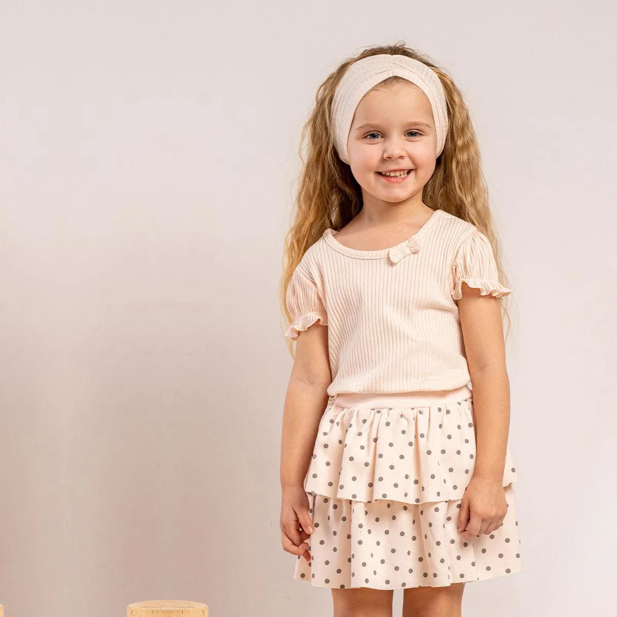 Bamar Nicol Cotton skirt girls light salmon SARA