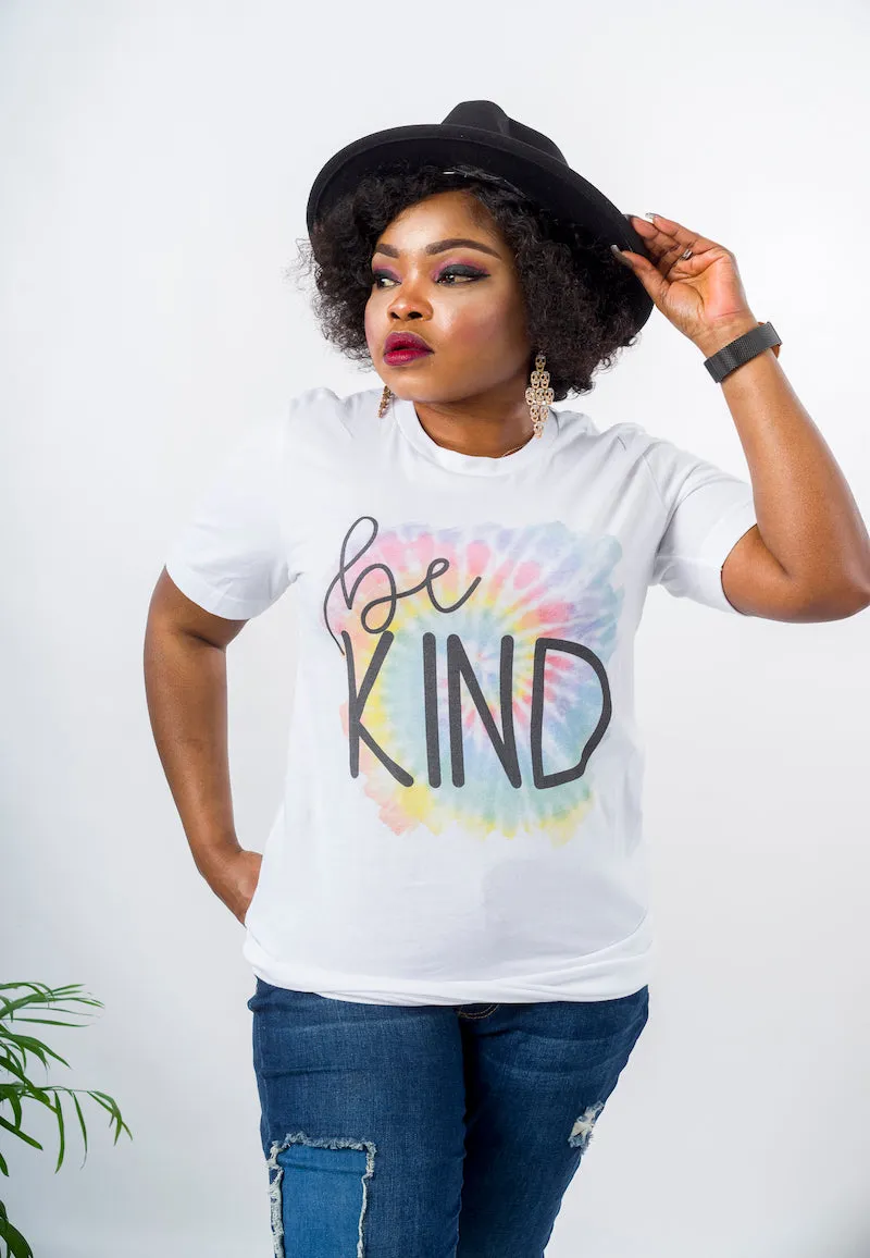 Be Kind Print Tee Shirt For Women