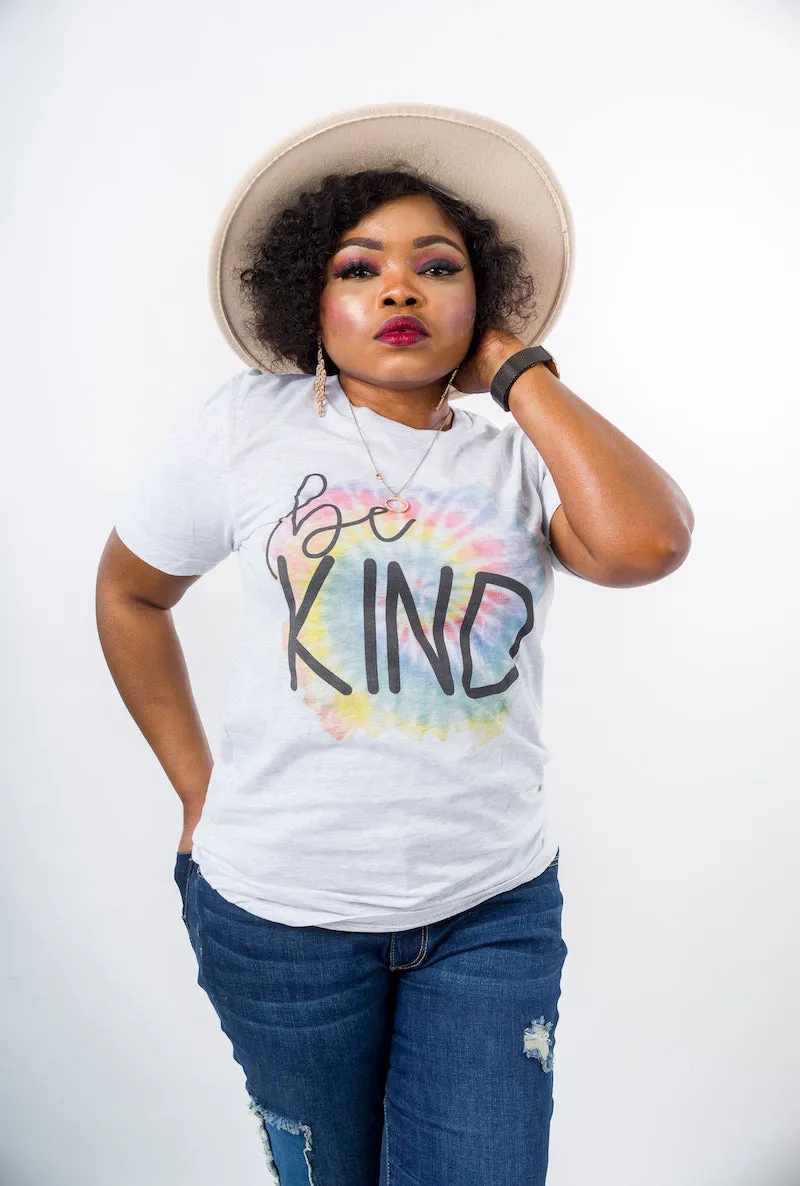 Be Kind Print Tee Shirt For Women