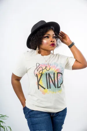 Be Kind Print Tee Shirt For Women