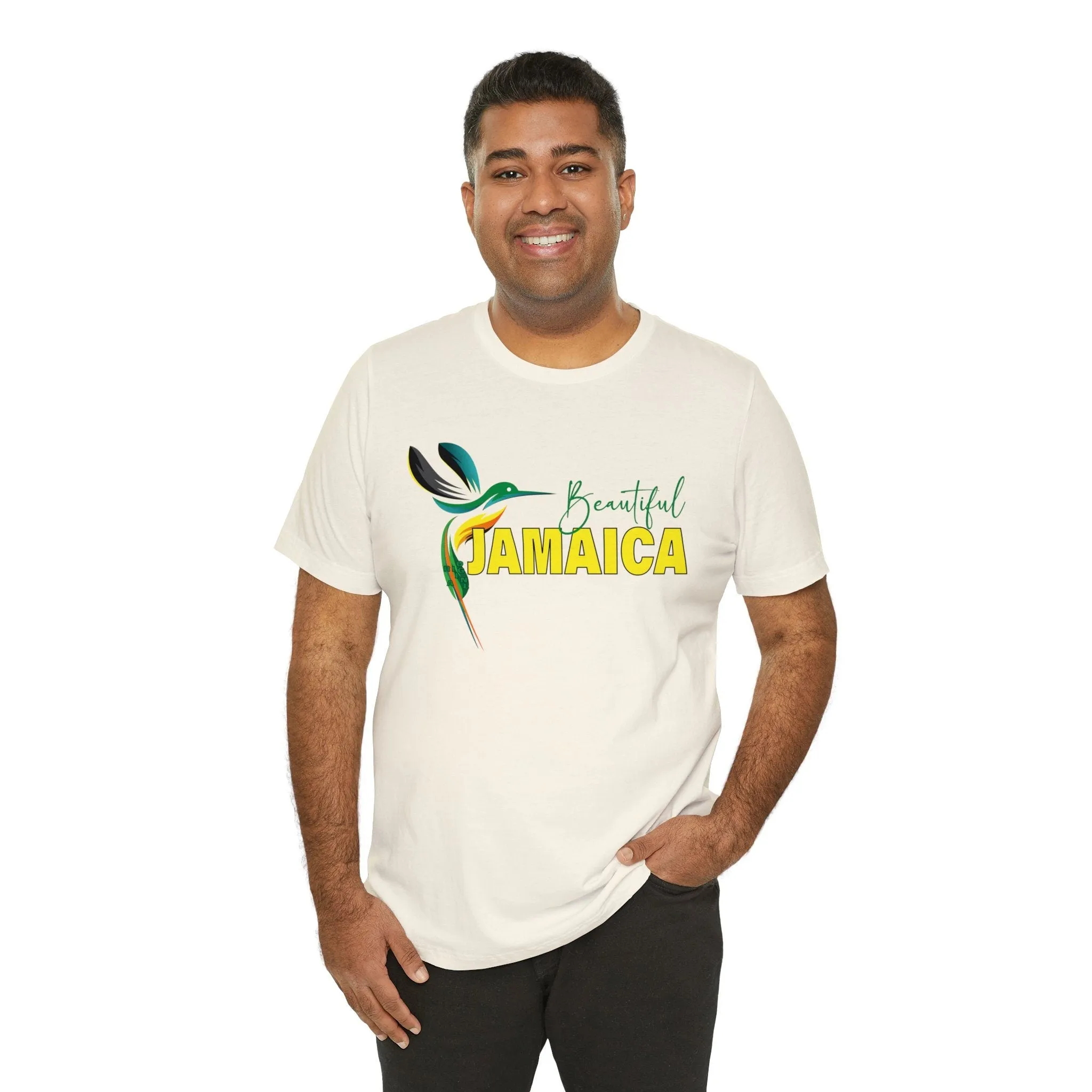Beautiful Jamaica T shirts | Oversize Men Dress Shirt Big Women Unique Tee | Unisex Slim fit Jersey Short Sleeve Tee