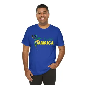 Beautiful Jamaica T shirts | Oversize Men Dress Shirt Big Women Unique Tee | Unisex Slim fit Jersey Short Sleeve Tee
