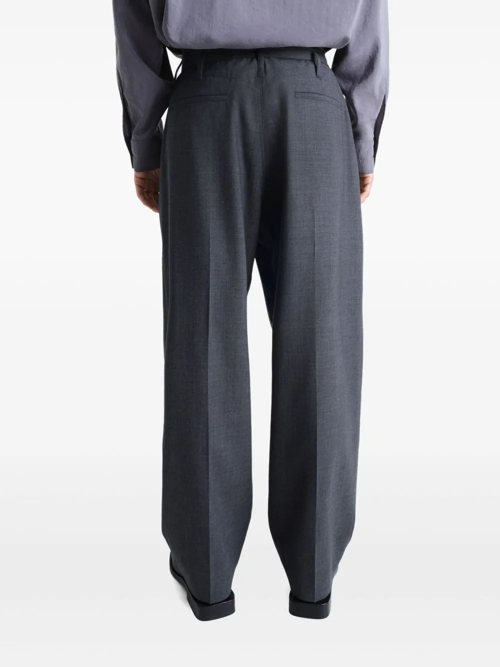Belted Pleated Trousers