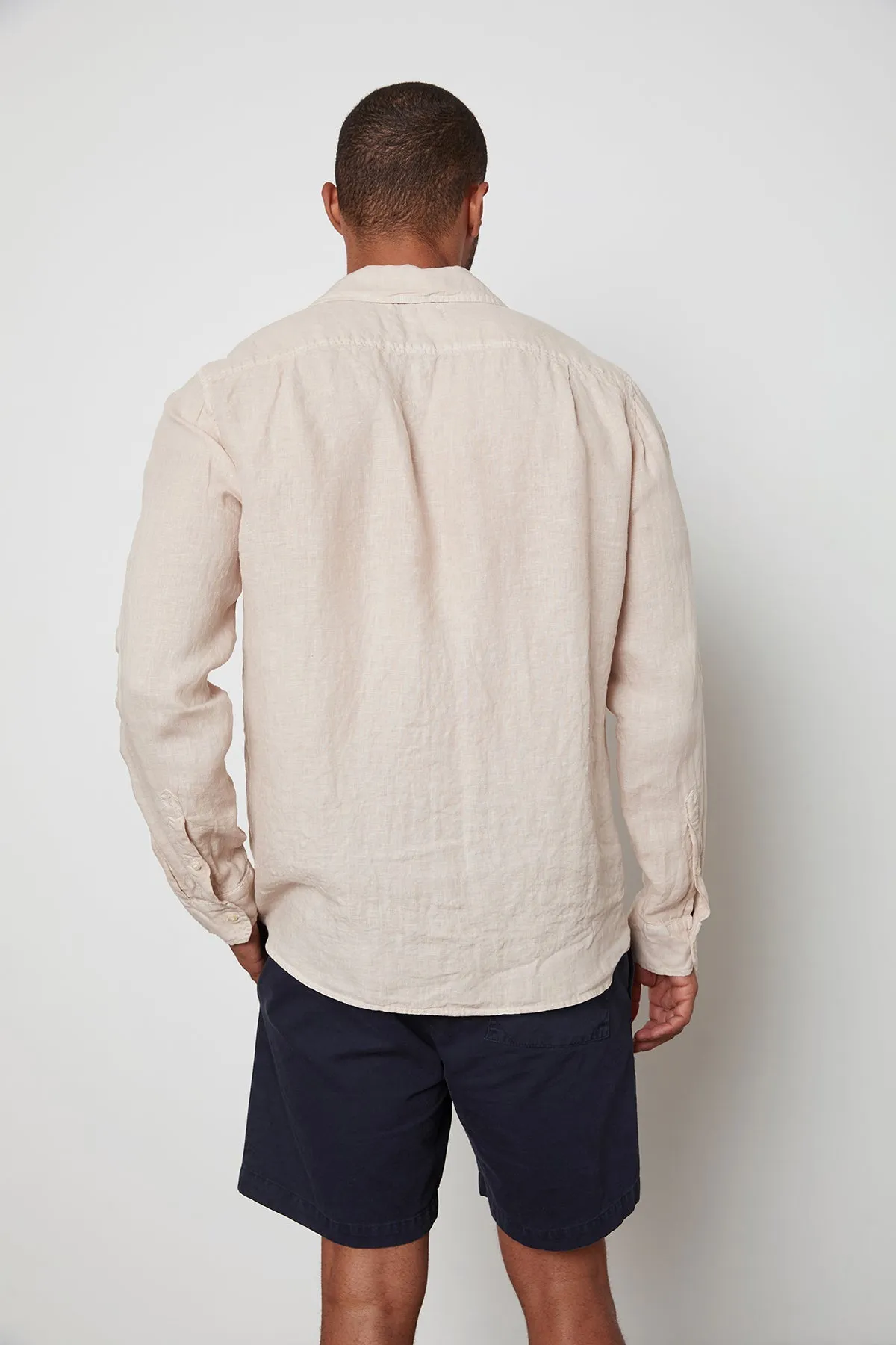 BENTON LINEN BUTTON-UP SHIRT