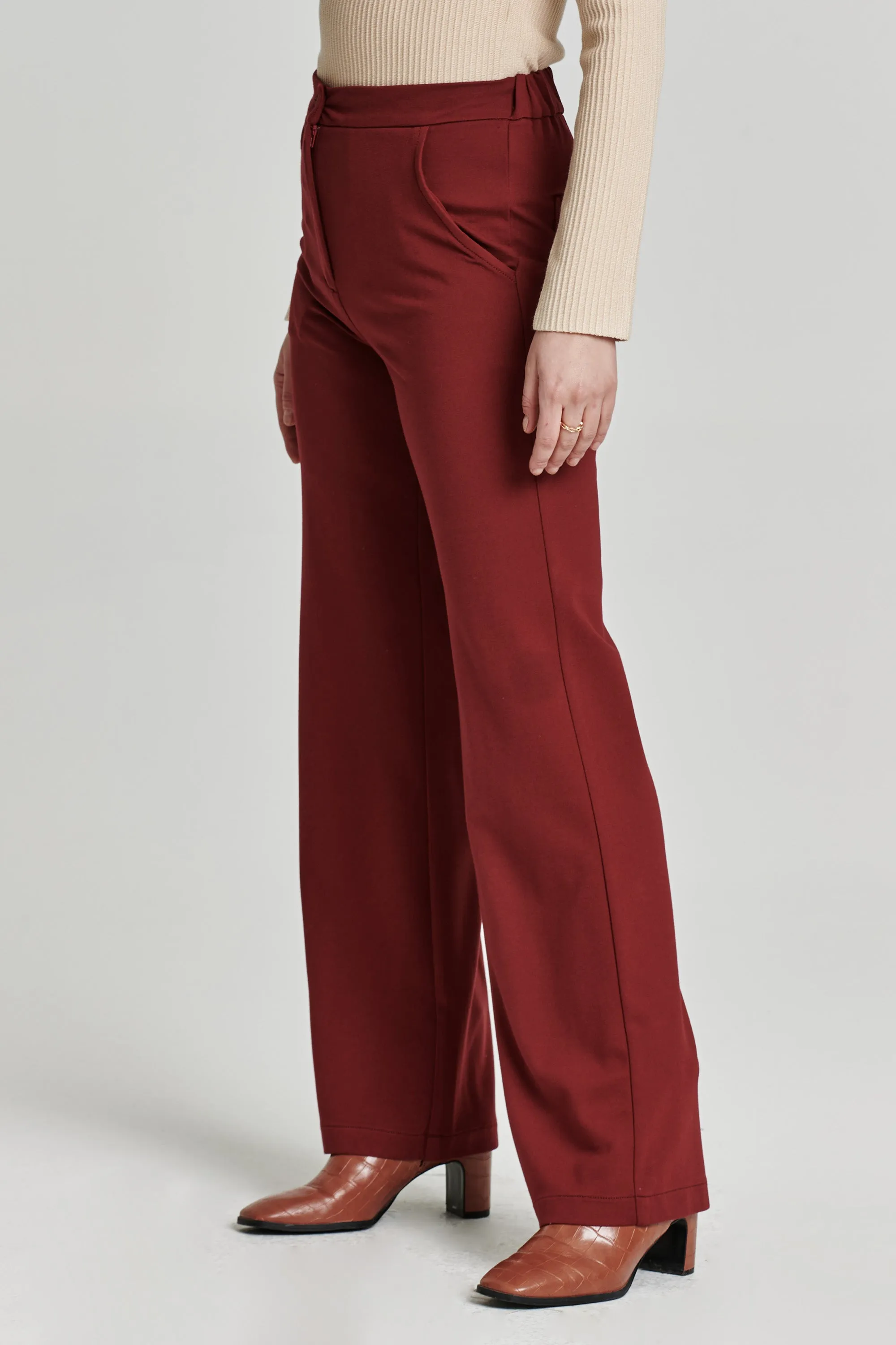 BISHOP WIDE LEG PANT VINO PONTE