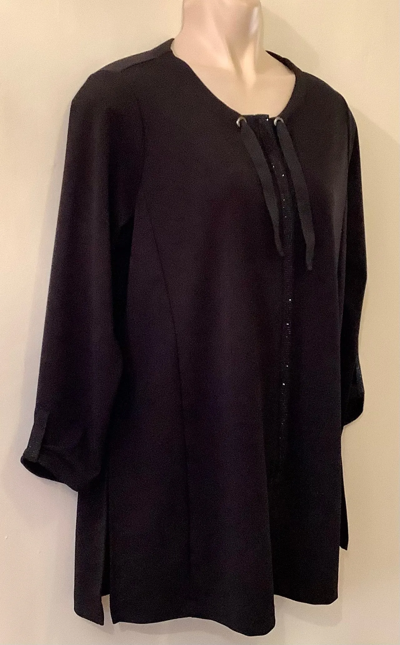 Black Crystal Detail Jacket - Doris Streich