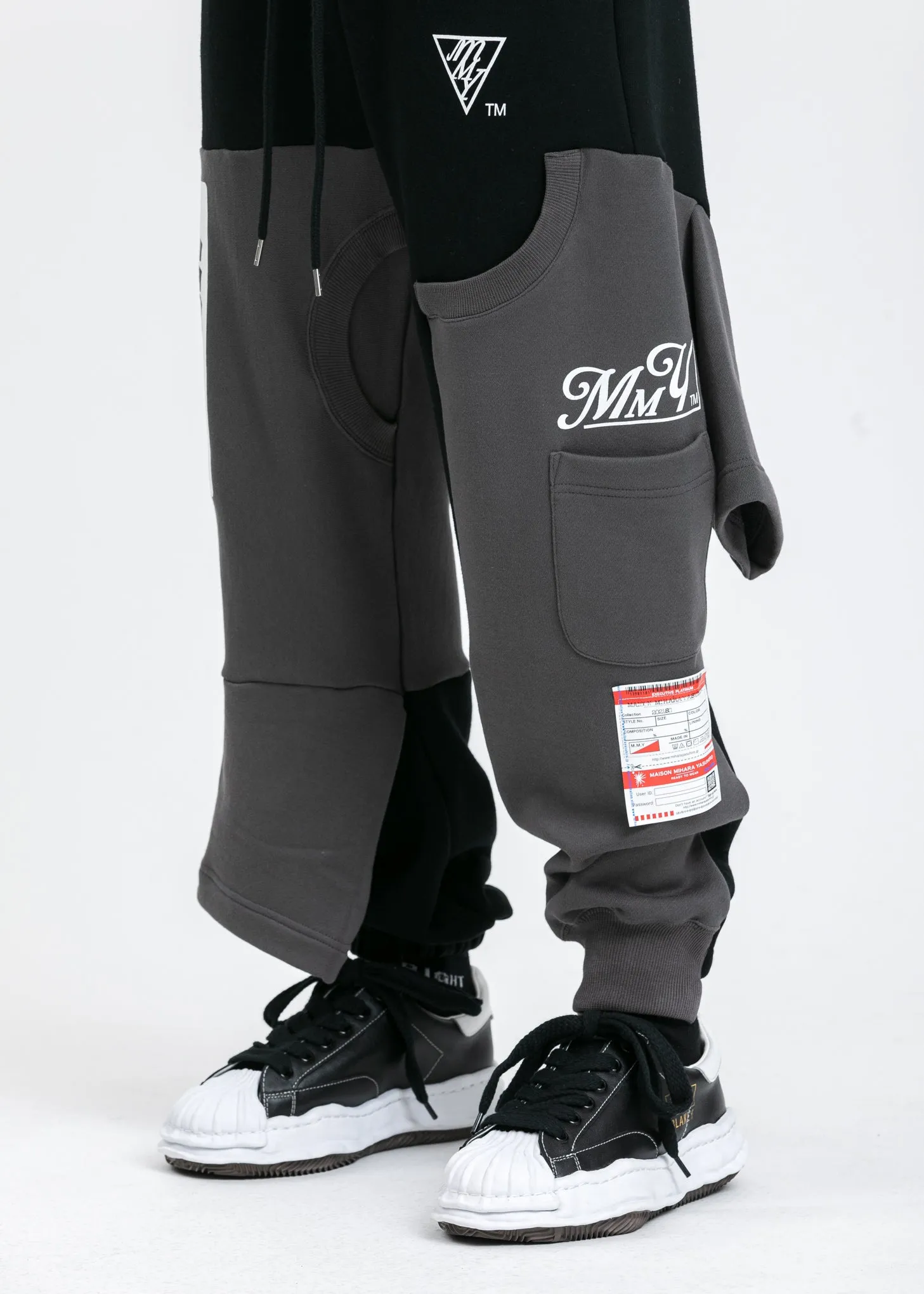 Black Inset T-Shirt Pants