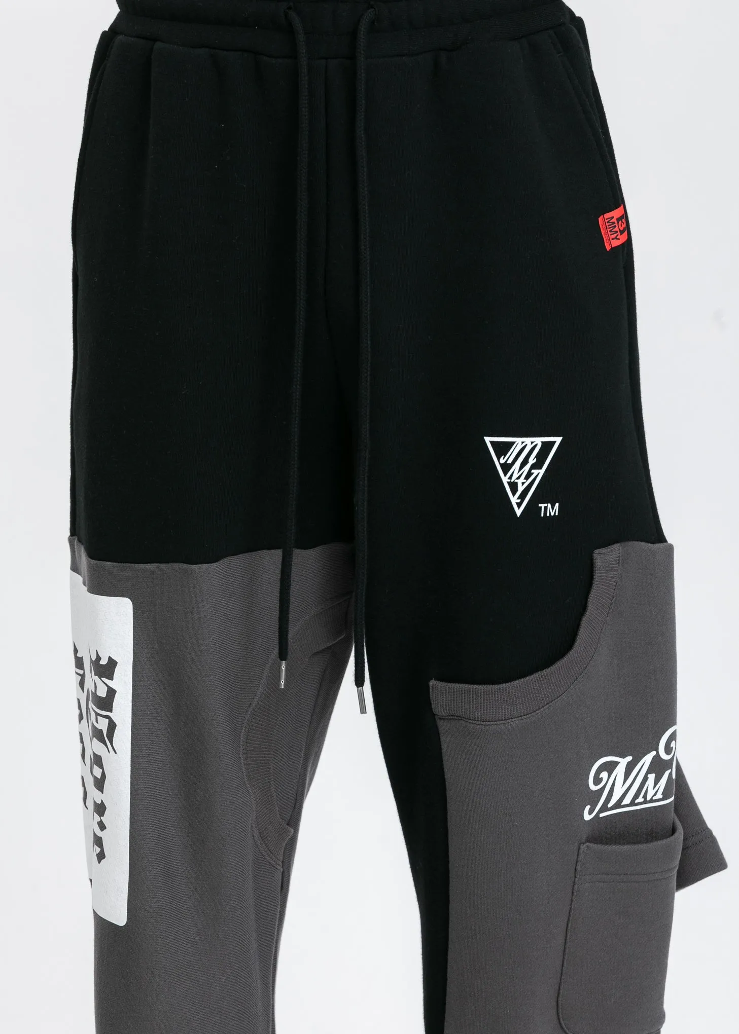 Black Inset T-Shirt Pants