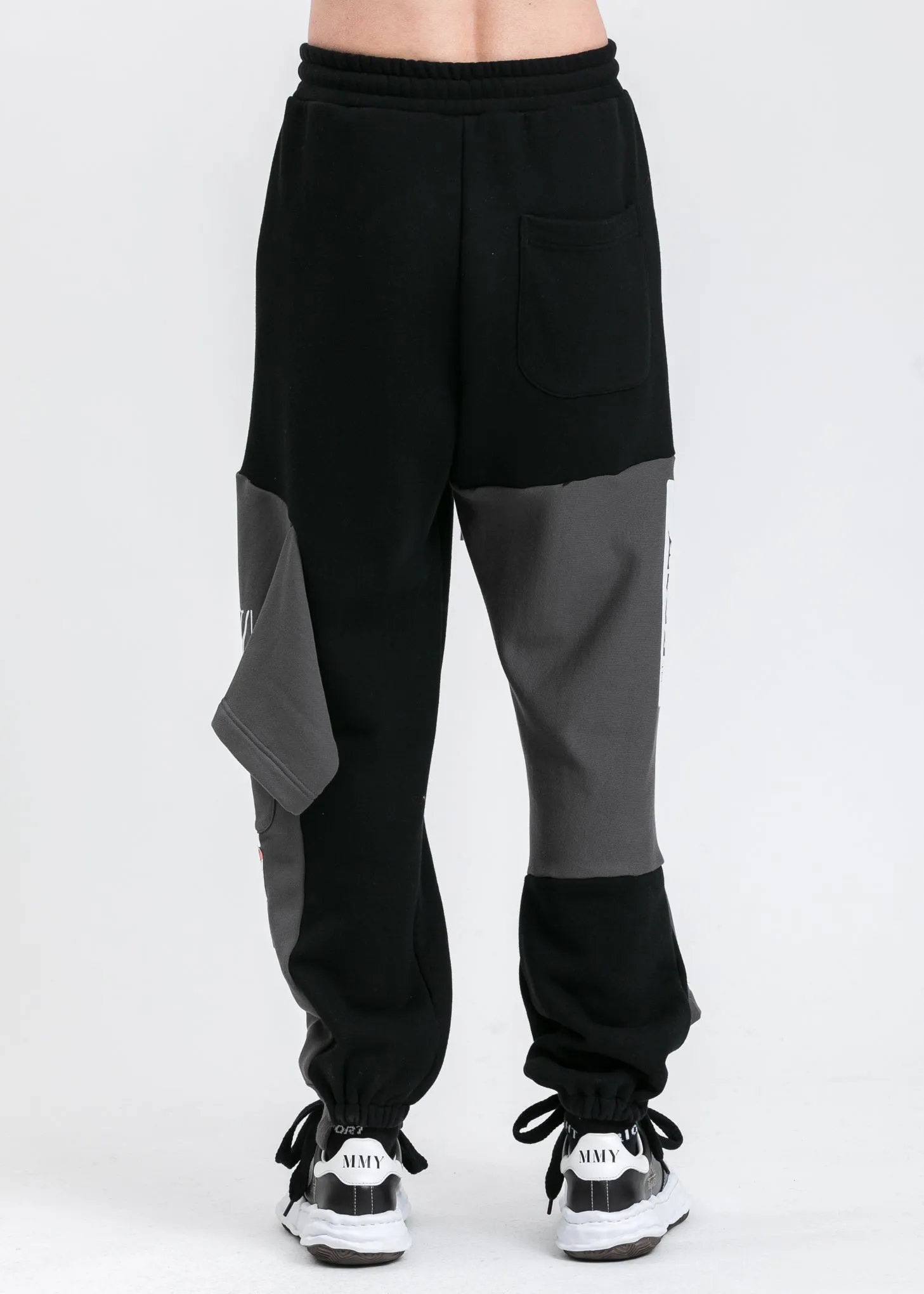 Black Inset T-Shirt Pants