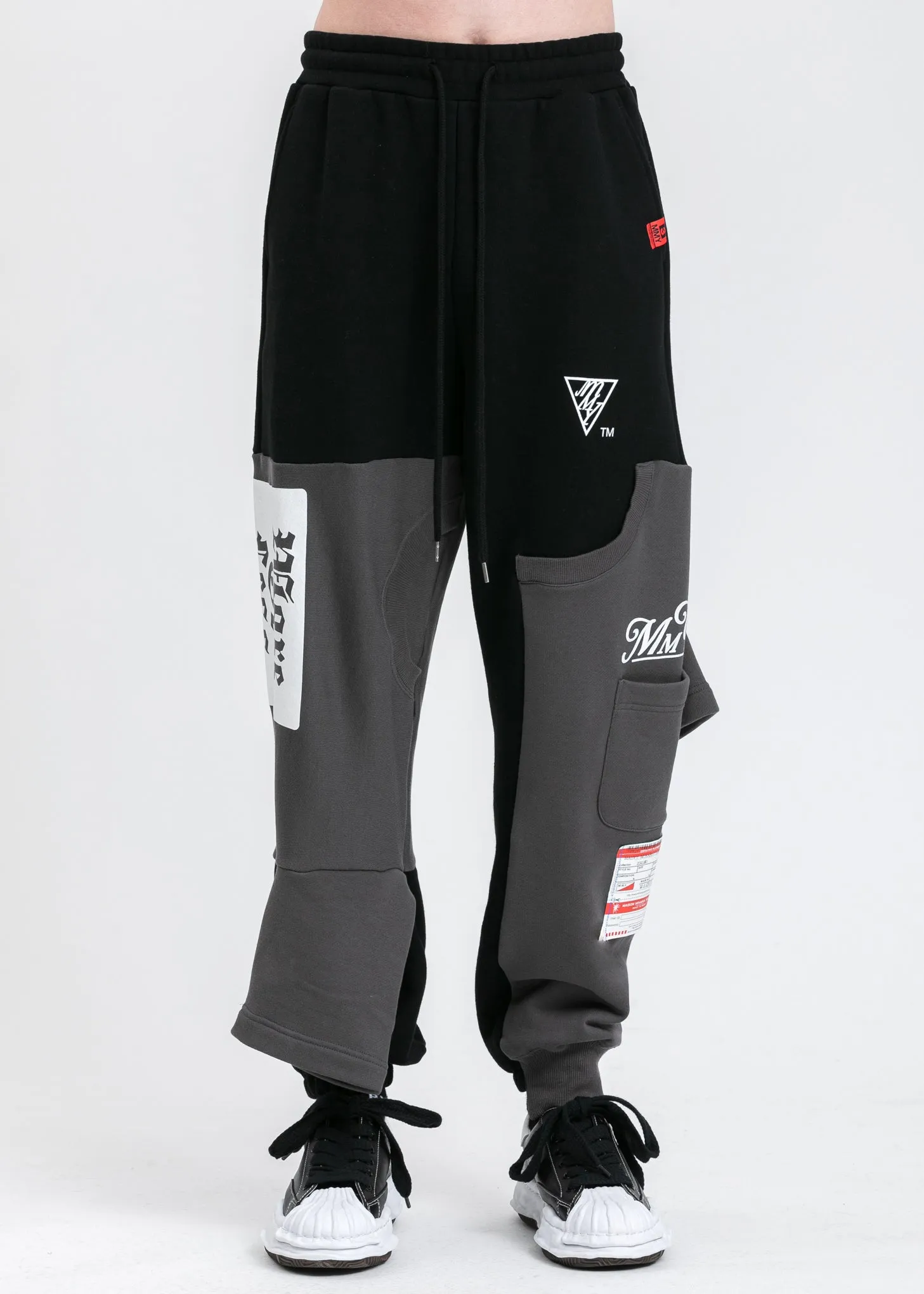 Black Inset T-Shirt Pants