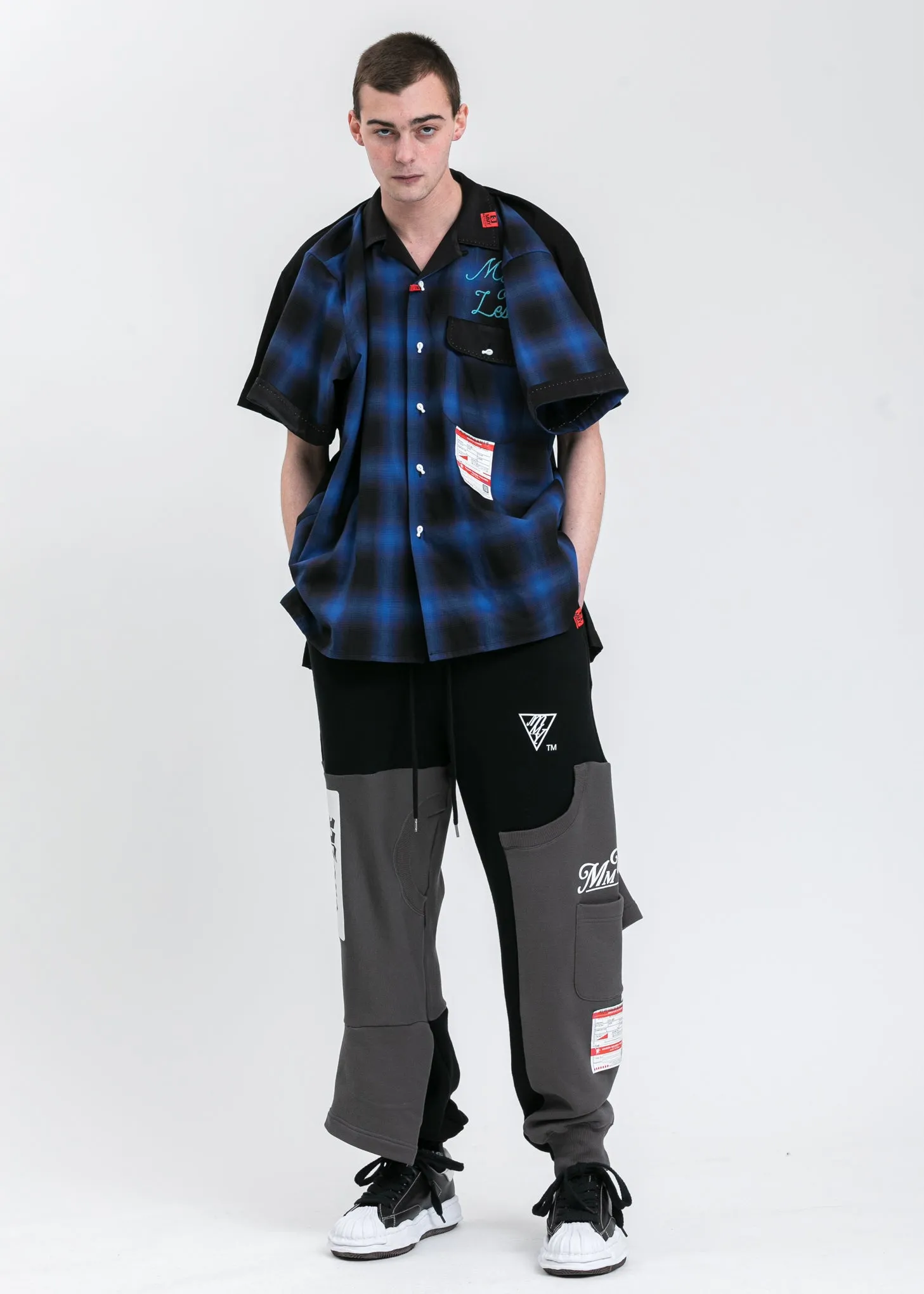 Black Inset T-Shirt Pants