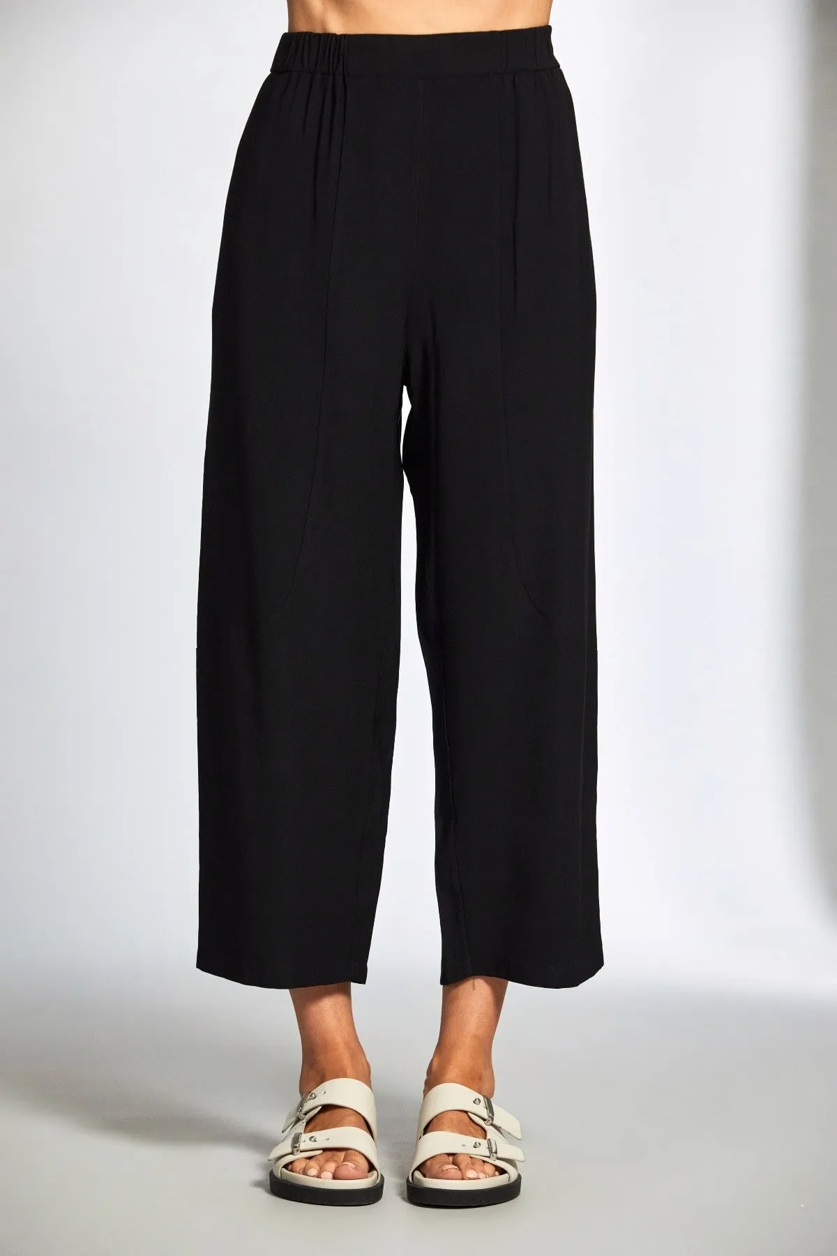 Black Side Stripe Slouch Trousers