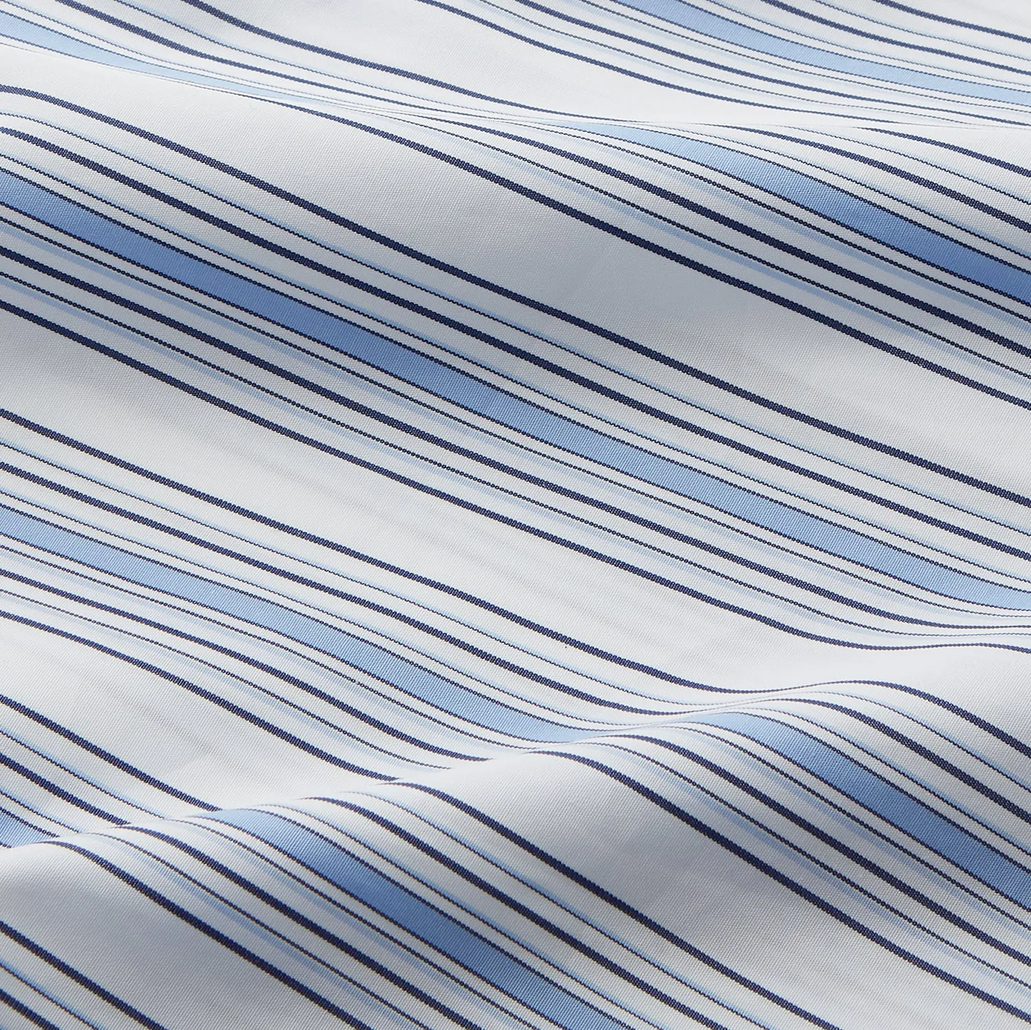 Blue Multi Stripe Regular Fit Shirt with T&A Collar & 3 Button Cuffs