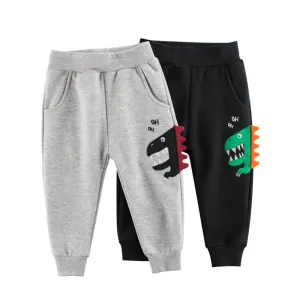 Boys Dinosaur Winter Warm Trousers Boy Clothing Wholesale