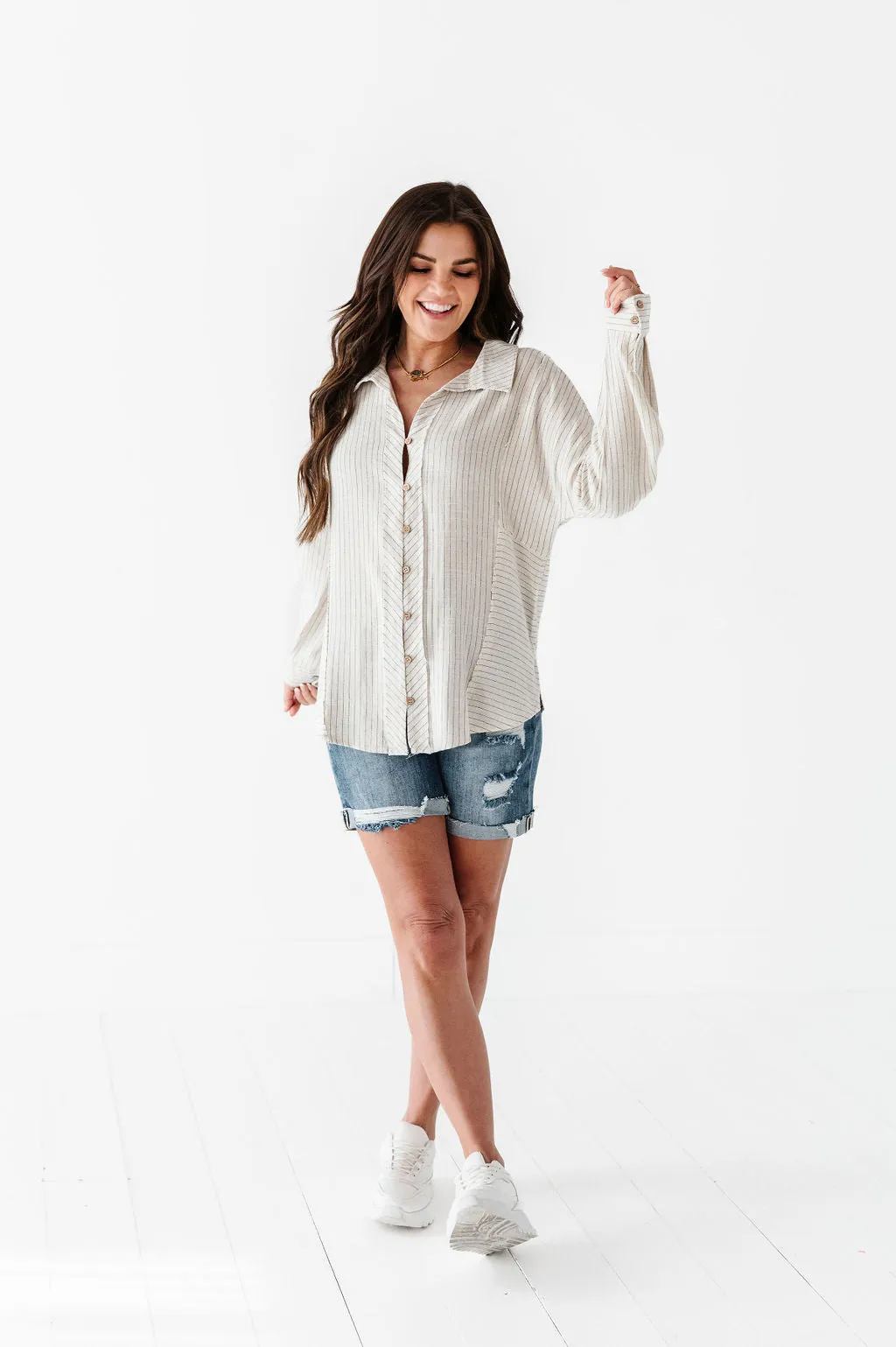 Brett Linen Button Up