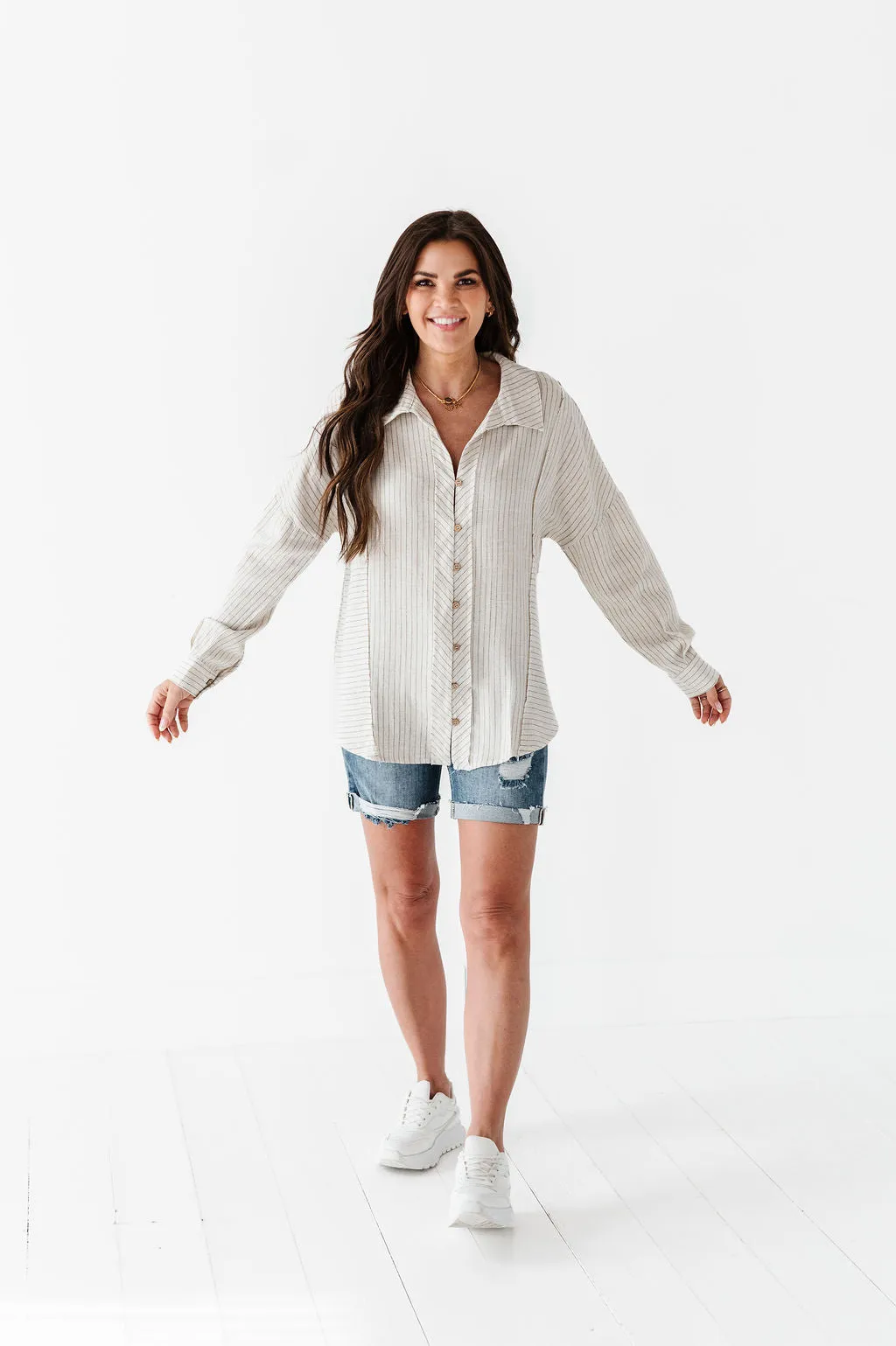 Brett Linen Button Up