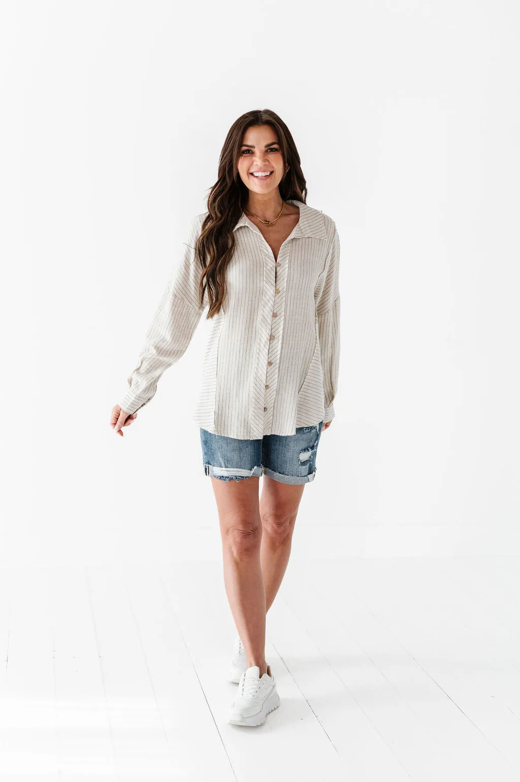 Brett Linen Button Up