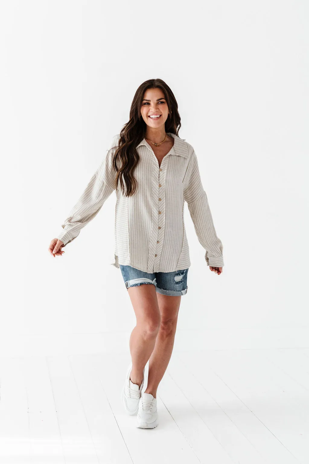 Brett Linen Button Up