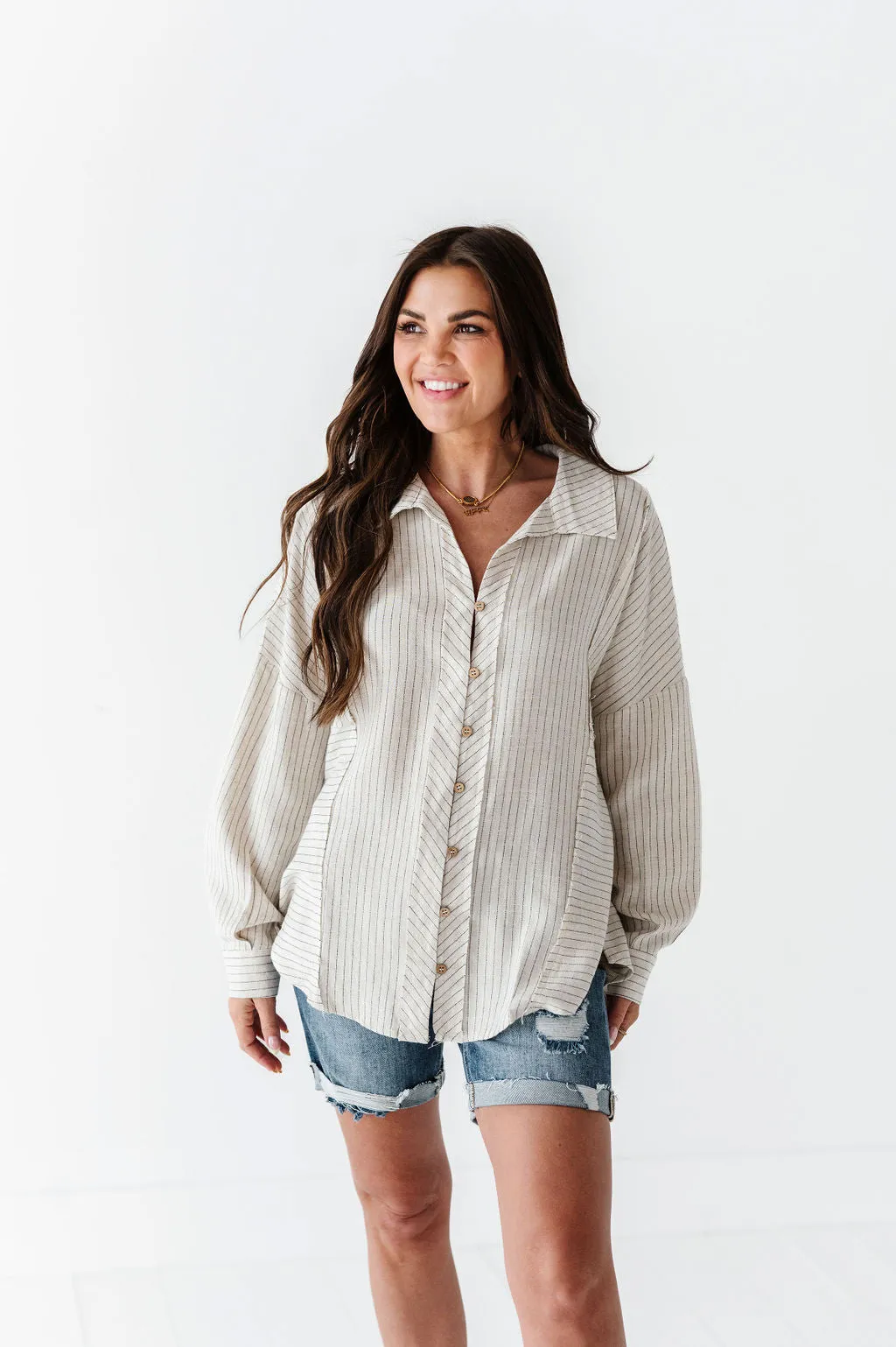 Brett Linen Button Up