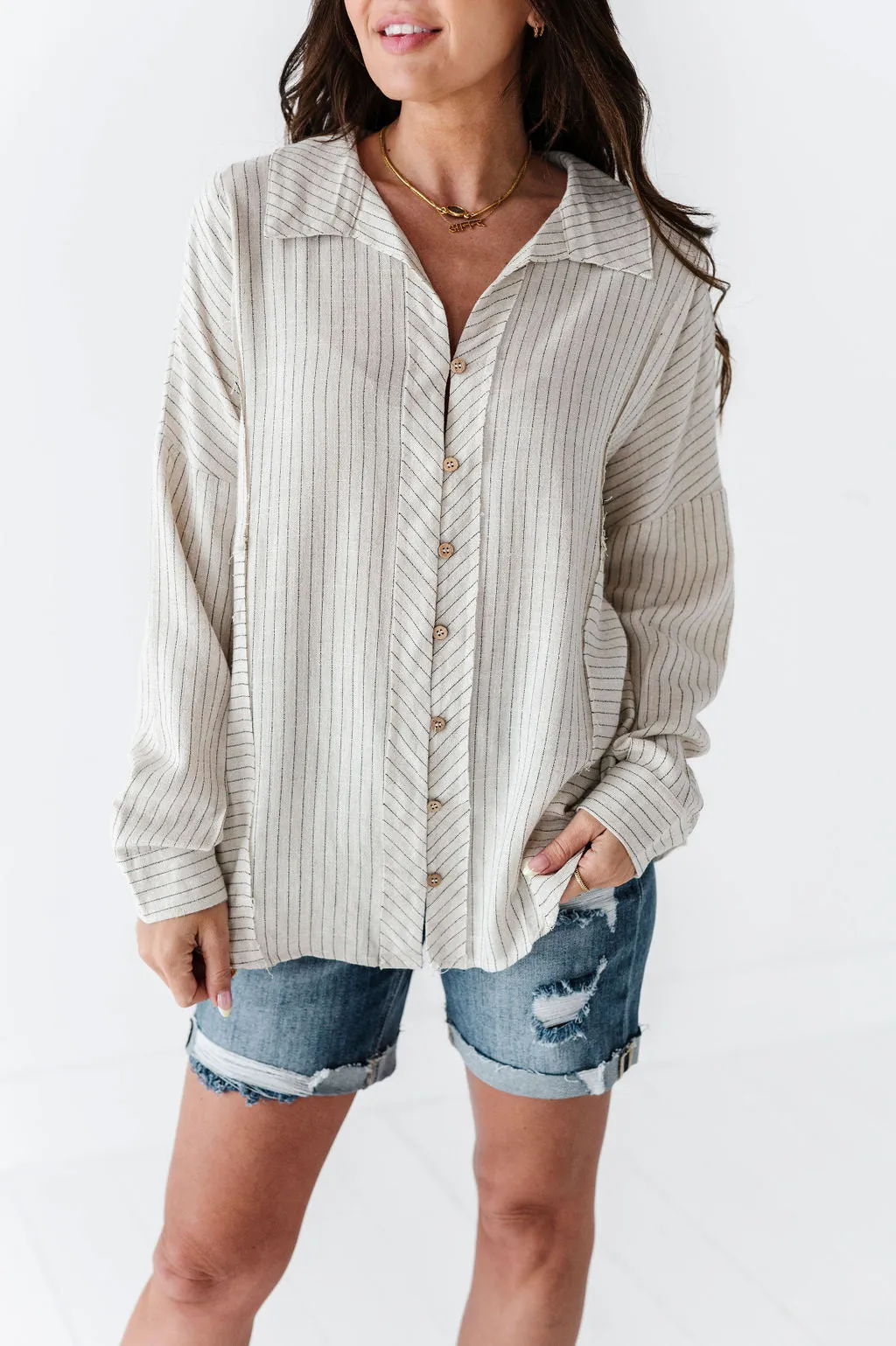 Brett Linen Button Up
