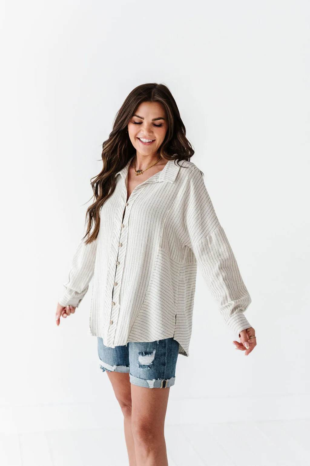 Brett Linen Button Up
