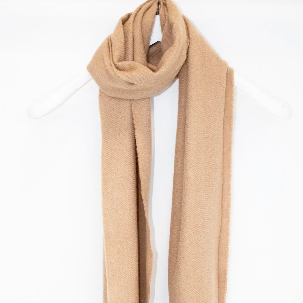 Camel Merino Wool Scarf