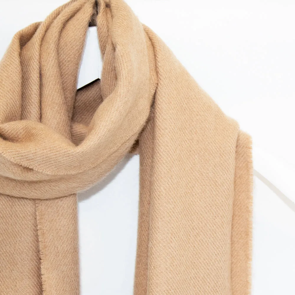 Camel Merino Wool Scarf