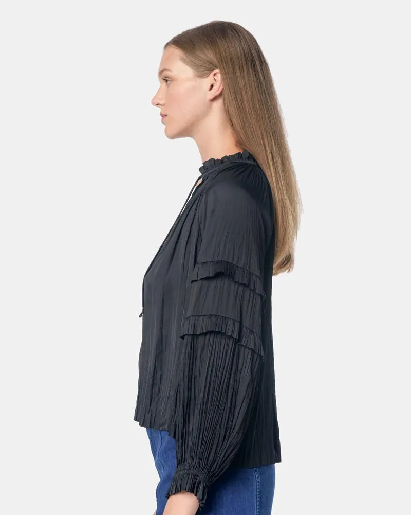 Carolina Blouse in Noir