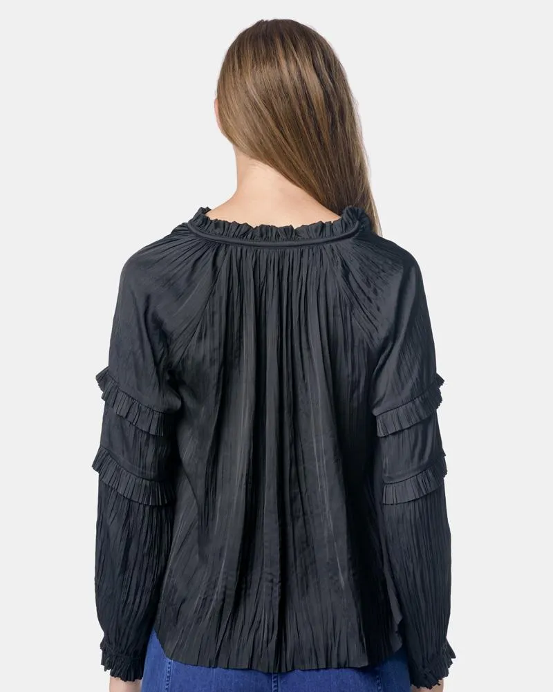 Carolina Blouse in Noir