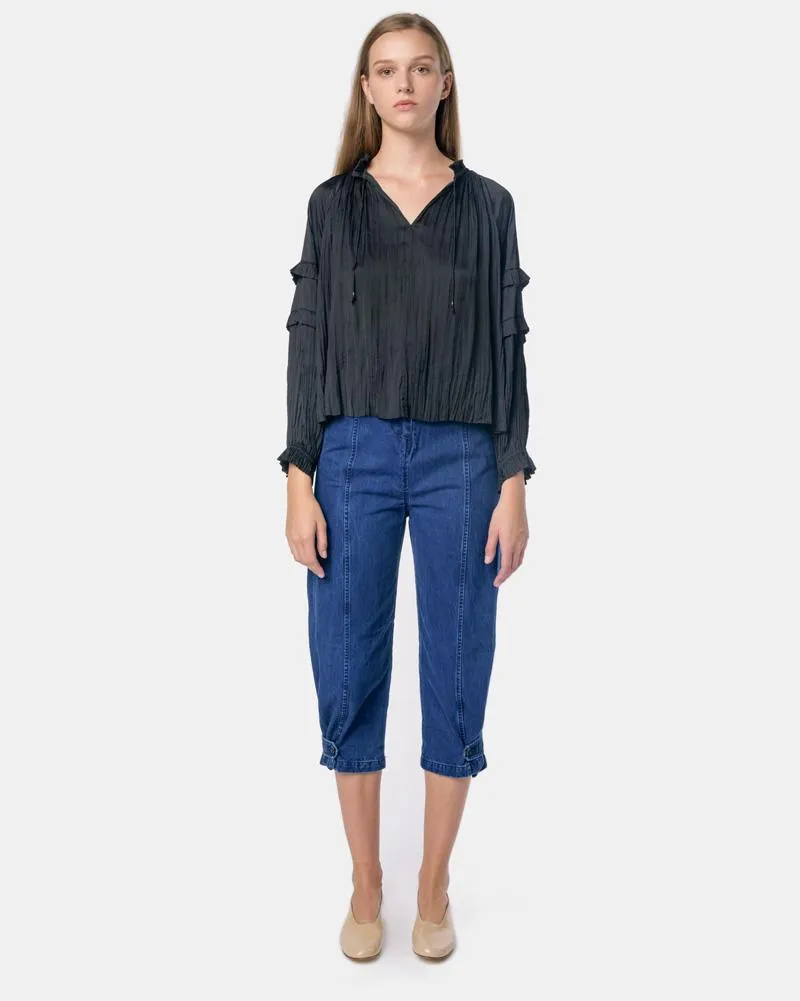 Carolina Blouse in Noir