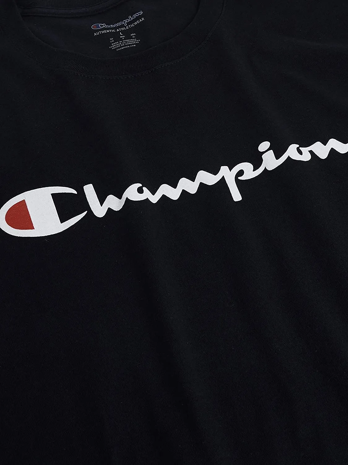 Champion Men's  Script Logo Classic Graphic Tee