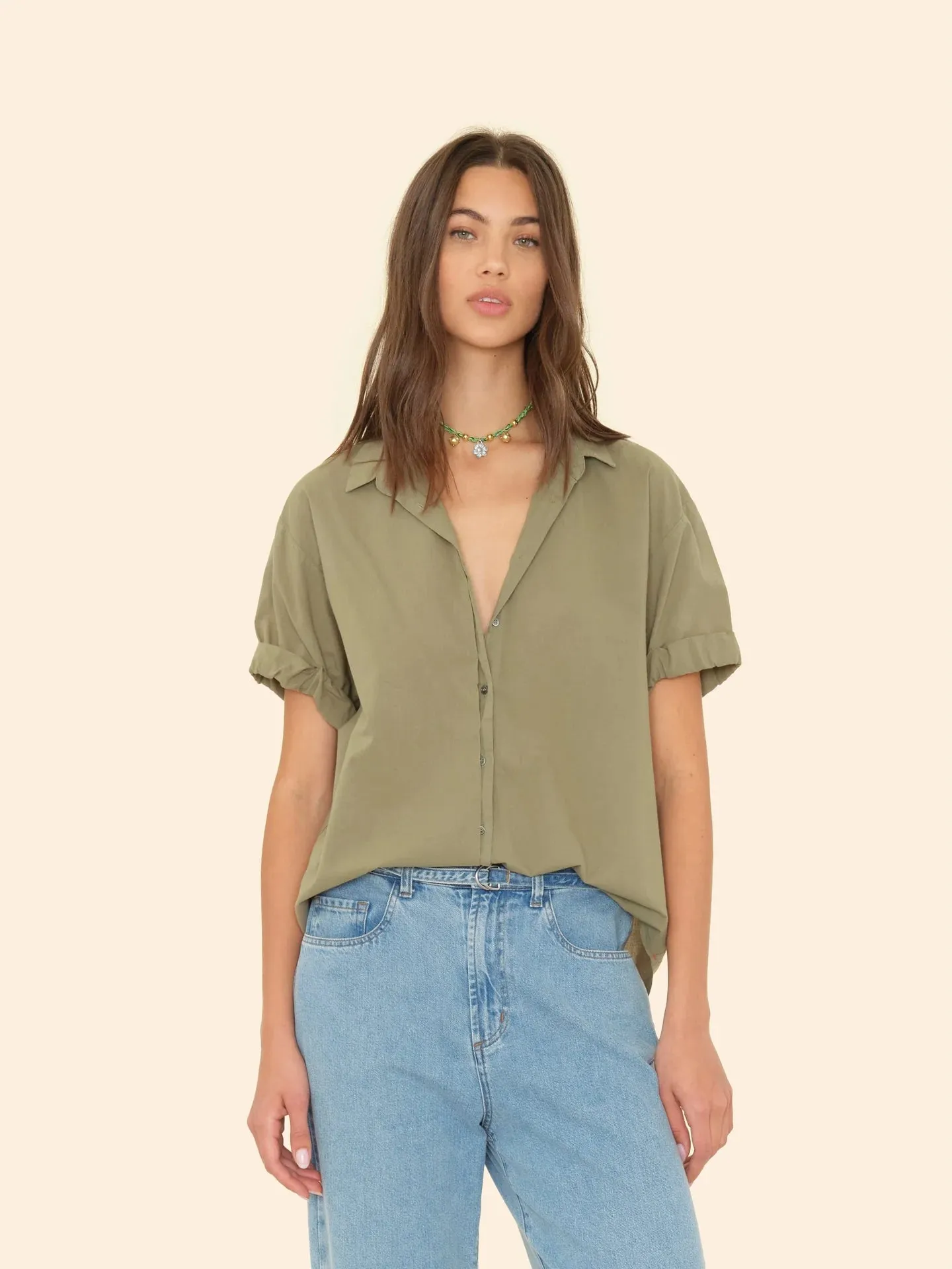 Channing Shirt in Dark Sea Grass