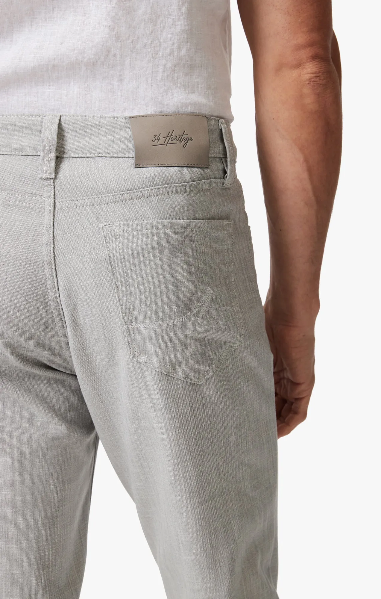 Charisma Relaxed Straight Pants in Bone Cross Twill