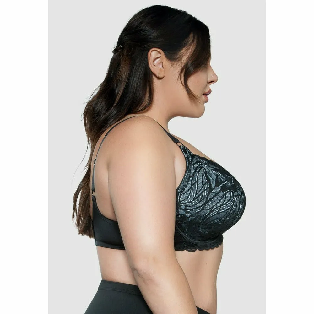 Charlotte Wide Strap Wired Lace Bra