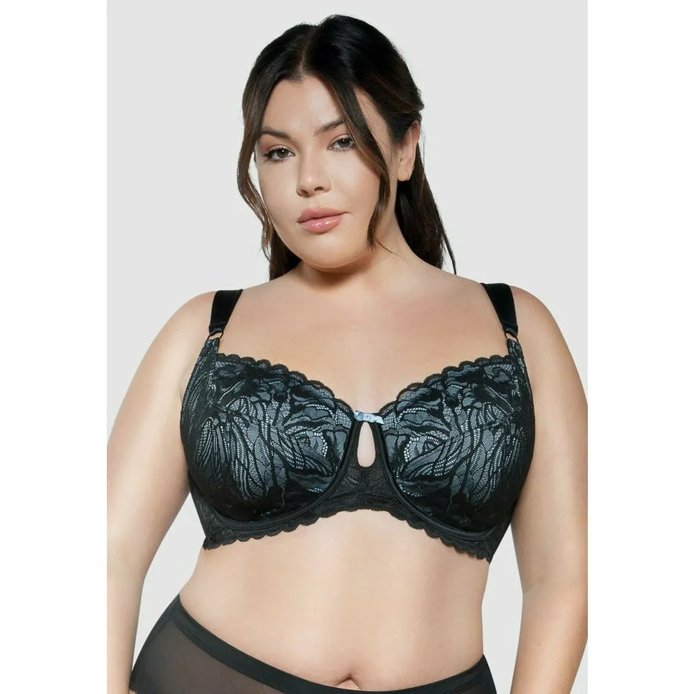 Charlotte Wide Strap Wired Lace Bra
