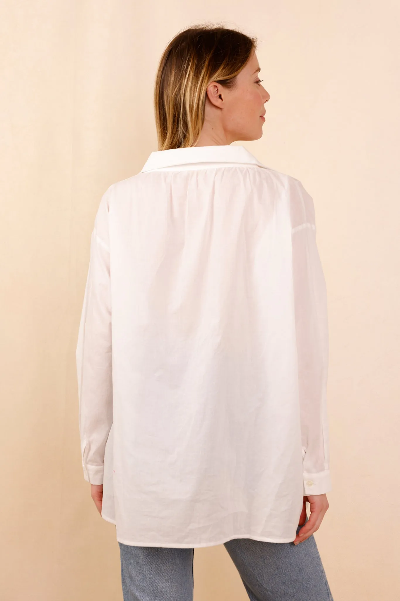 Chemise ASANA blanc - 100% Voile De Coton