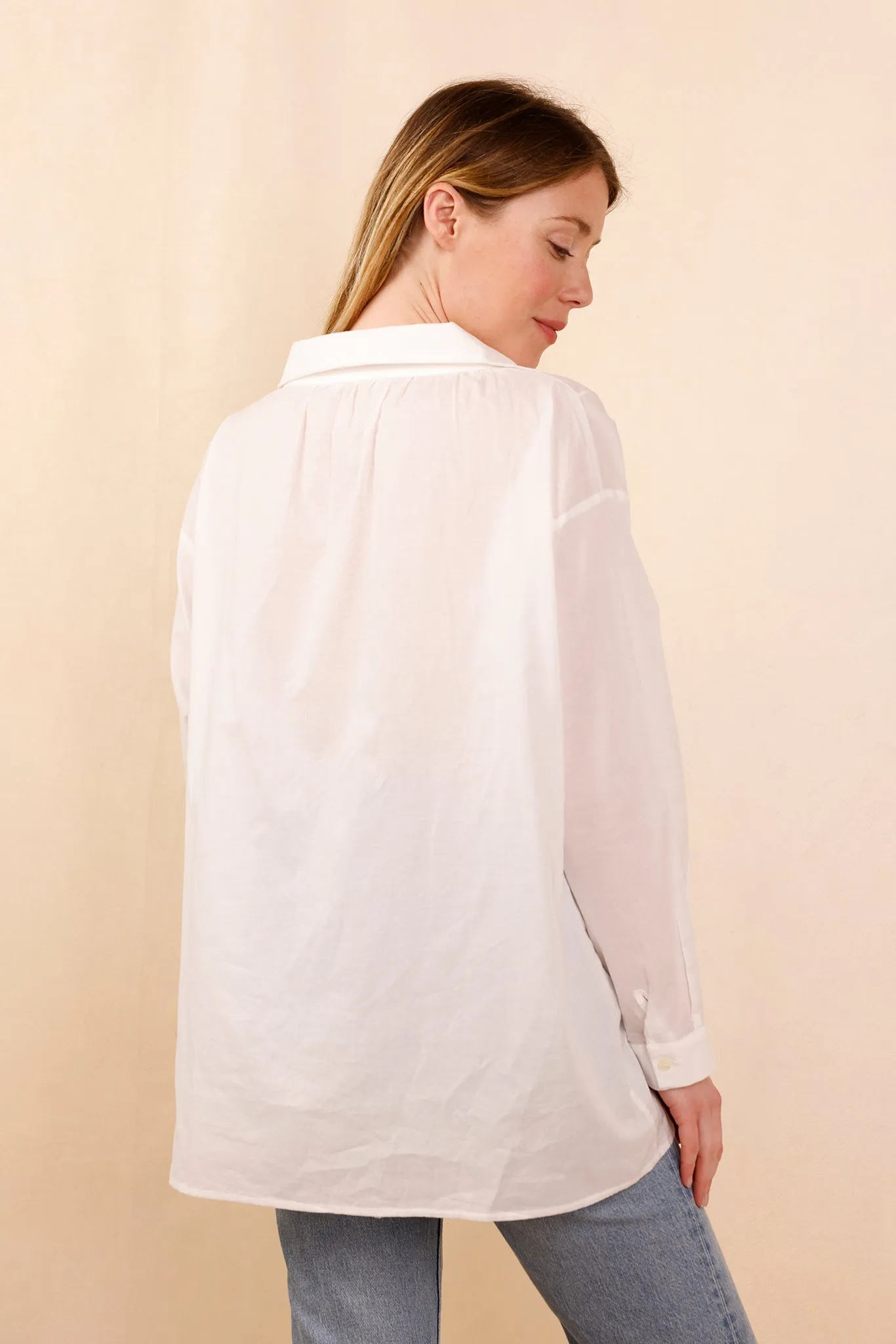Chemise ASANA blanc - 100% Voile De Coton