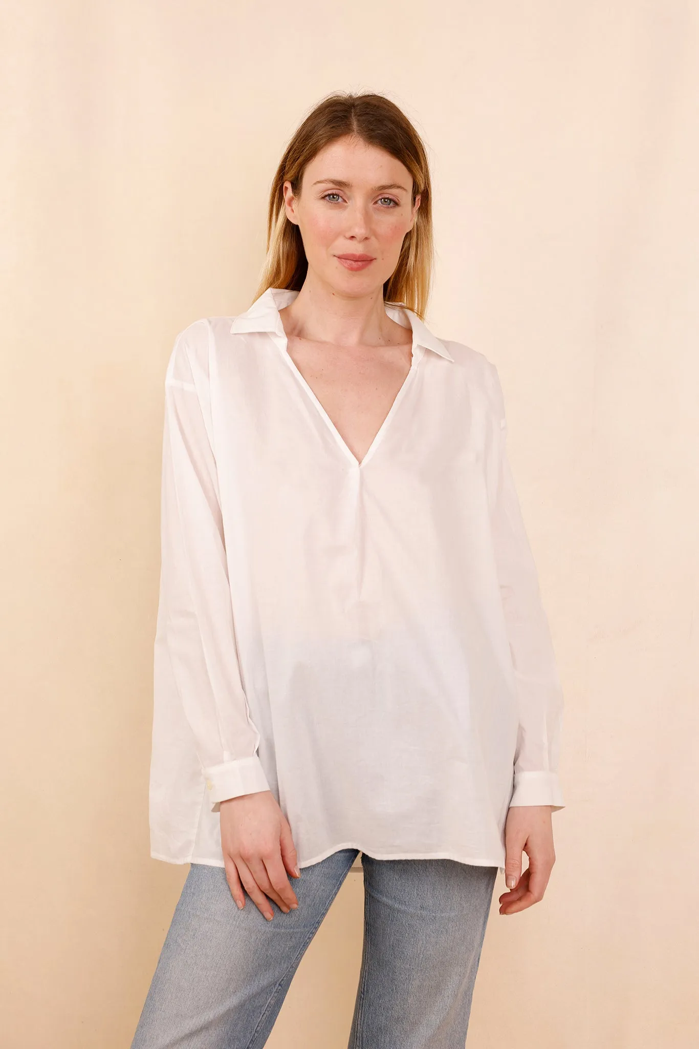 Chemise ASANA blanc - 100% Voile De Coton
