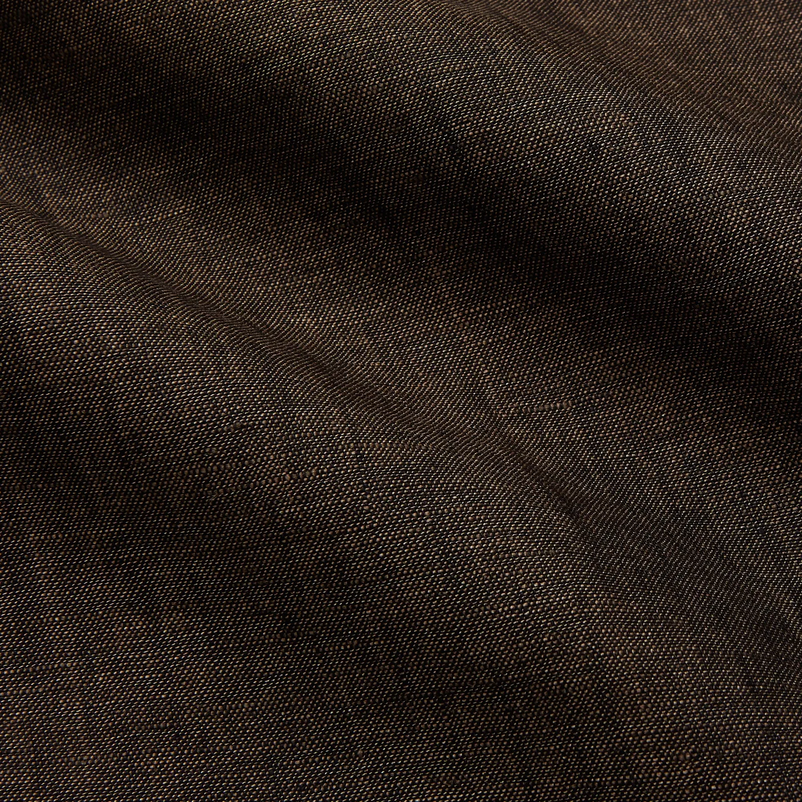 Chocolate Brown Linen Holiday Fit Fellows Shirt